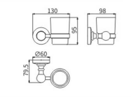 Стакан CeramaLux Caps 51302 - фото 2