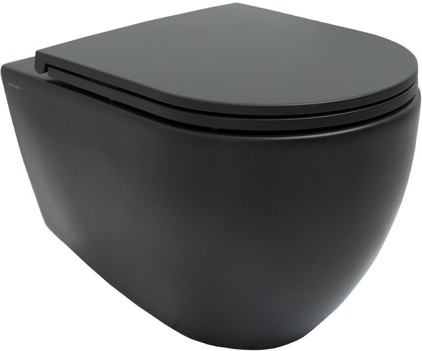 Чаша унитаза подвесная Allen Brau Reality 4.32006.31 цвет черный без сиденья безободковая каскадный смыв