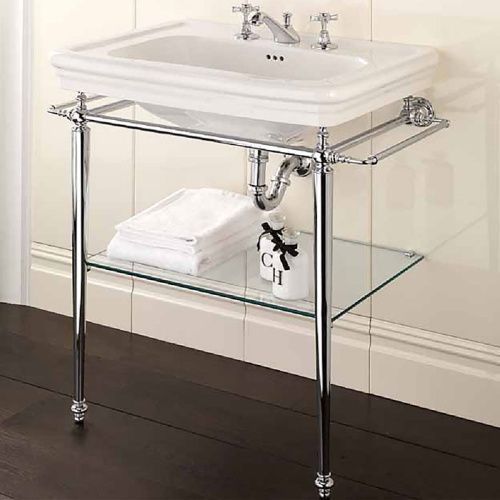 Консоль под раковину Devon Devon Etoile DEETOILECR 80х50 напольная цвет хром