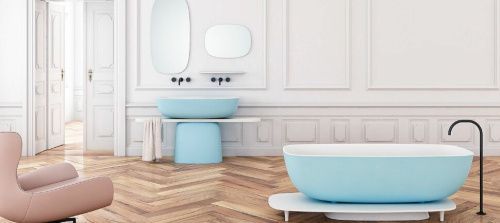 Ванна из искусственного камня Kolpa-San MILO 592480 175х75 отдельностоящая овальная с ножками