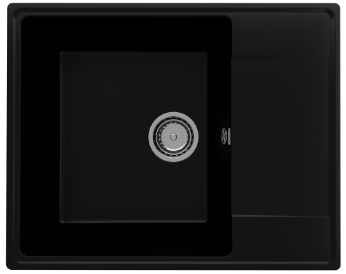 Кухонная мойка Ulgran Quartz Prima 605-07 60х50 цвет черный