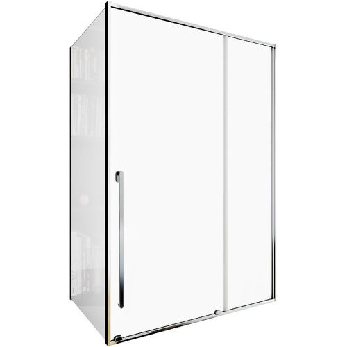 Душевой уголок Allen Brau Fantasy 3.11008.00 + 3.11011.00 140х80 стекло прозрачное профиль хром без поддона