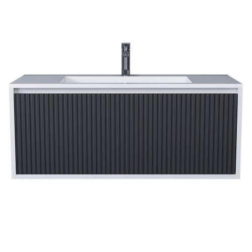 Тумба под раковину Uperwood Next Premium 3930205158 90х50 подвесная цвет серый/белый