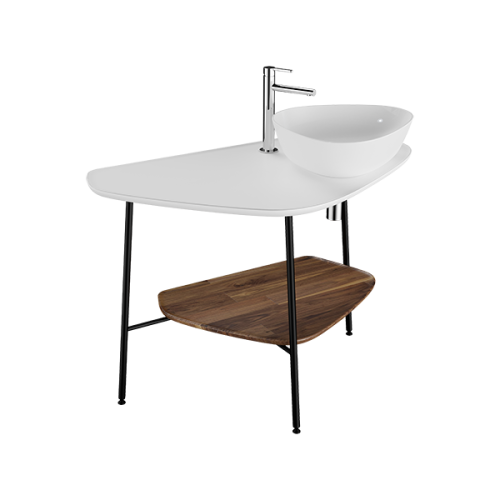 Консоль под раковину Vitra Plural 62581 100х60 напольная цвет белый