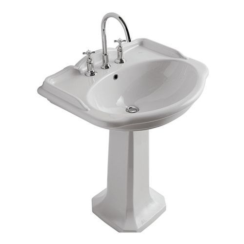 Раковина керамическая Globo Paestum PA006.BI*1 70х60 подвесная цвет белый 1 отверстие под смеситель