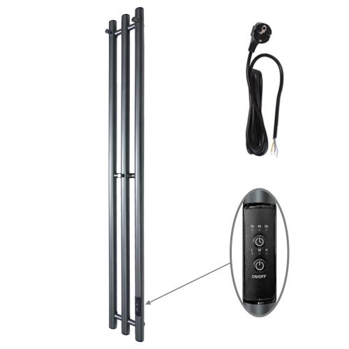 Полотенцесушитель электрический Маргроид Inaro3v Inaro3v-12012-1049-7024R 15х120 серый