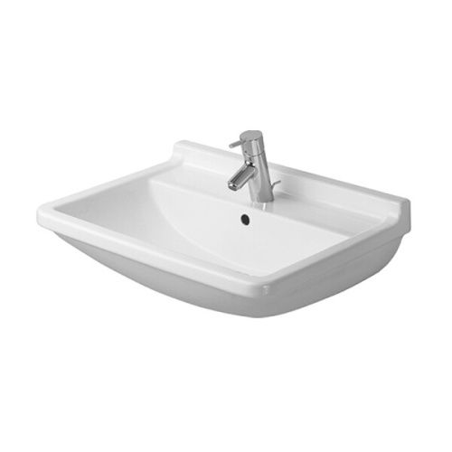 Раковина керамическая Duravit Starck 3 300550000 60х40 подвесная цвет белый 1 отверстие под смеситель