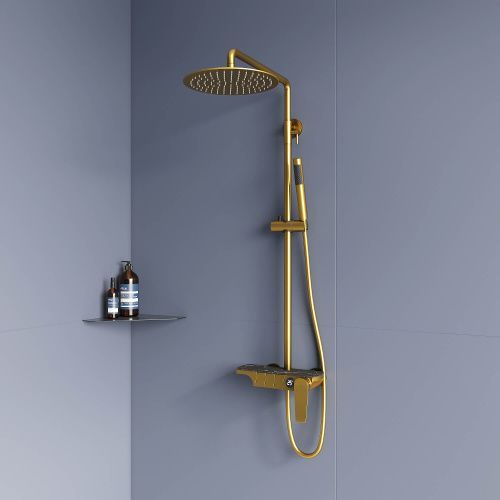 Душевая стойка RGW Shower Panels 51140133-06 настенная цвет золото