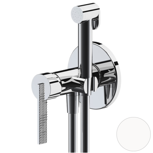 Гигиенический душ со смесителем Daniel ANC645BP4DC14 белый