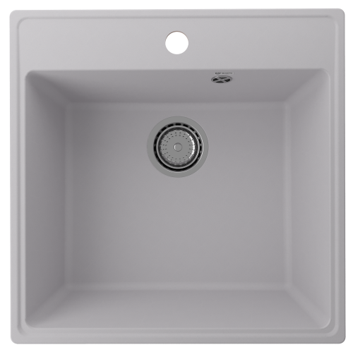 Кухонная мойка Ulgran Quartz Forte 505-04 50х50 цвет серый