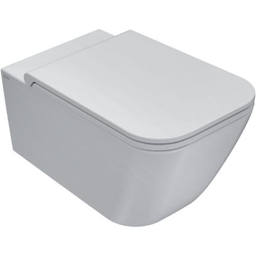 Чаша унитаза подвесная Globo Stone STS06BI цвет белый без сиденья безободковая смыв торнадо