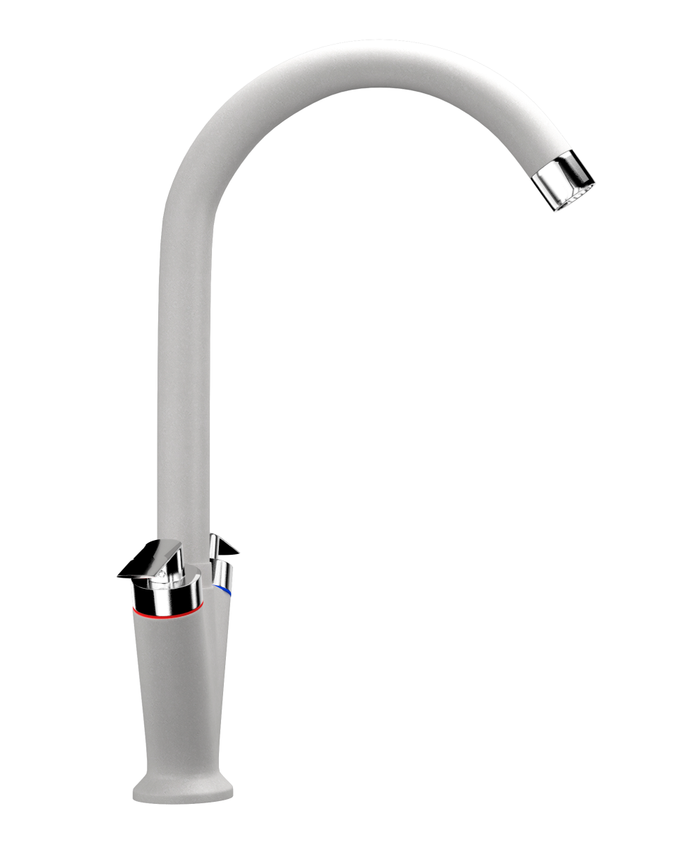 Смеситель для кухни Ulgran Classic U-011-341 на мойку белый