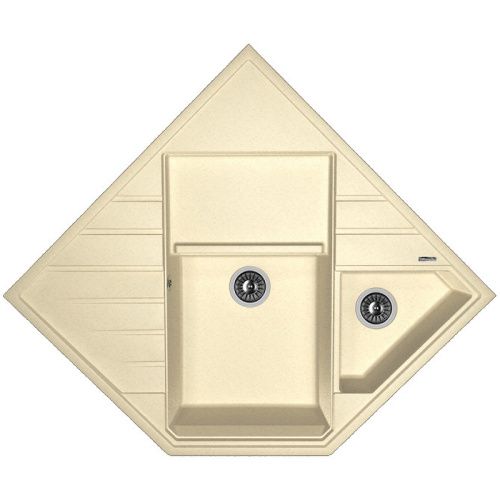 Кухонная мойка Florentina Бомбей 20.375.J0900.202 90х90 цвет бежевый поверхность матовая