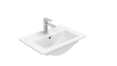 Раковина из сантехнического фарфора Creavit Su SU055-00CB00E-0000 60х40 накладная цвет белый