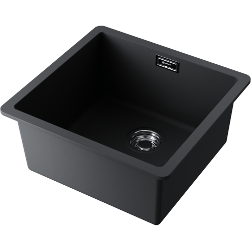 Кухонная мойка Omoikiri Kata 44-U 4993403 45х40 цвет черный поверхность матовая