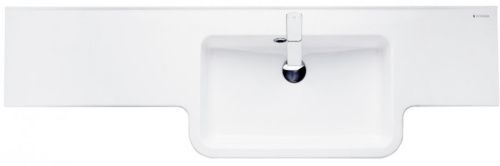 Раковина из искусственного камня Aquaton Hotel 1A709731PI01P 140х40 подвесная цвет белый