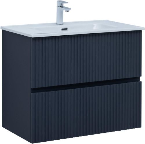 Тумба под раковину Aquanet Джейн 00313302 80х40 напольная цвет синий