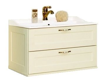 Тумба под раковину Aquaton Леон 1A186301LBPR0 80х40 подвесная цвет бежевый