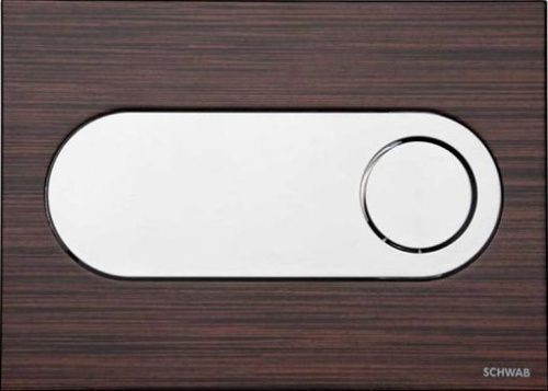 Клавиша смыва механическая Schwab Circle 5800814 цвет хром/коричневый