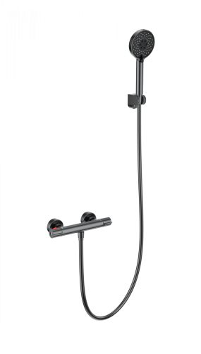 Смеситель для душа Wonzon & Woghand Inn WW-B2063-A-BGG настенный серый с термостатом