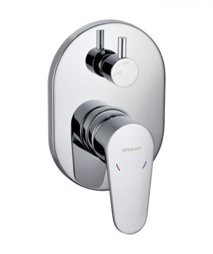 Смеситель Bravat Eler FB848238CP-2-RUS встраиваемый в стену хром