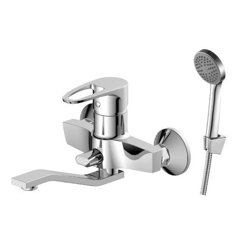 Смеситель для ванны и душа DECOROOM DR70 DR70044 настенный хром