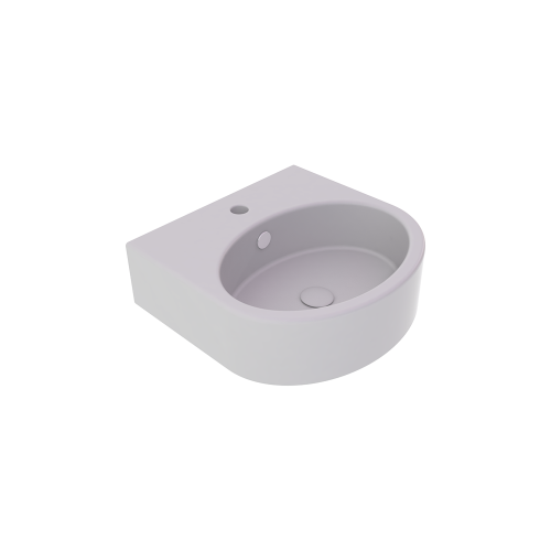 Раковина керамическая GSG Ceramic Design Like LKLAVBW45019 50х40 подвесная цвет серый 1 отверстие под смеситель