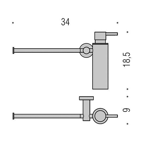 Полотенцедержатель Colombo Plus W4975.CR - фото 2