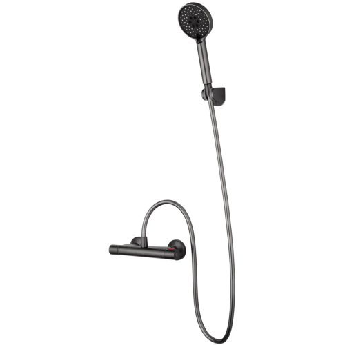 Смеситель для душа Wonzon & Woghand Inn WW-B1005-A-BGG настенный серый с термостатом