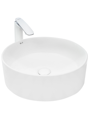 Раковина из сантехнического фаянса WeltWasser WW SK 10000004565 50 см накладная цвет белый 1 отверстие под смеситель