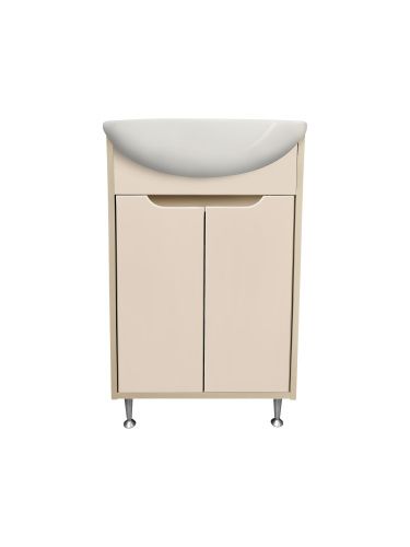 Тумба под раковину Runo Эконова 00-00004655 60х30 напольная цвет бежевый