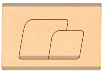 Клавиша смыва механическая CeramaLux MC-013 цвет бронза