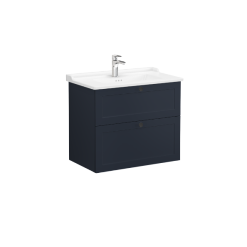 Тумба с раковиной Vitra Root Classic 68874 80х50 подвесная цвет синий