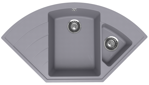 Кухонная мойка Ulgran Quartz Marta 1000-05 100х55 цвет серый