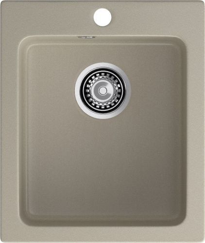 Кухонная мойка Granfest Praktik P-505 топаз 45х50 цвет серый поверхность матовая