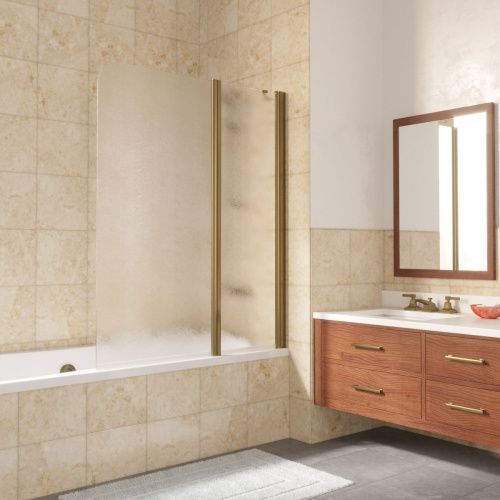 Душевая шторка на ванну Vegas-Glass E2V LUX ST E2V LUX ST 115 05 02 R 115х150 стекло рифленое профиль бронза ориентация правая