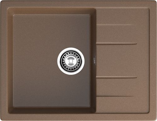Кухонная мойка Granfest Quadro Q-650L терракот 65х50 цвет коричневый поверхность матовая