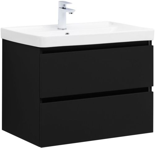Тумба под раковину Aquanet Вега 2.0 00337954 70х50 подвесная цвет черный