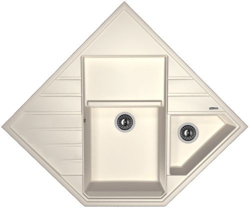 Кухонная мойка Florentina Бомбей 20.375.J0900.201 90х90 цвет белый поверхность матовая