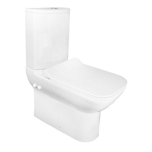 Унитаз-компакт напольный с бачком Kale BABEL 310200100020 белый без сиденья каскадный смыв