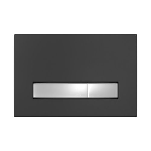 Клавиша смыва механическая Berges АТОМ Line 049231 цвет черный/хром