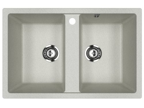 Кухонная мойка Ulgran Classic U-608-310 75х50 цвет серый