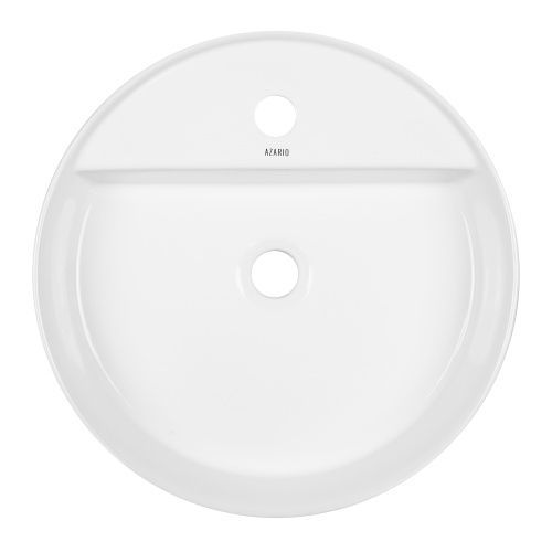 Раковина из сантехнического фаянса Azario AZ-3220 50 см накладная цвет белый 1 отверстие под смеситель