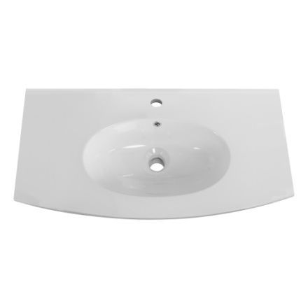 Раковина керамическая Cezares COMFORT 50149 100х60 подвесная цвет белый 1 отверстие под смеситель