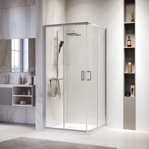 Душевой уголок RGW Passage 03083900-11 100х100 стекло прозрачное профиль хром без поддона