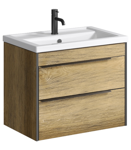 Тумба под раковину Aqwella Y FRG0107DB 70х40 подвесная цвет коричневый