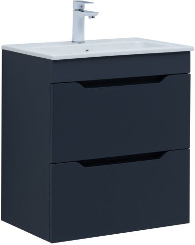 Тумба под раковину Aquanet Практика 00330458 60х40 подвесная цвет синий