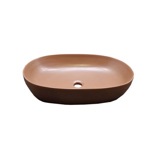 Раковина керамическая Azzurra ELEGANCE ECI60 RA*0 60 см накладная цвет медь без отверстий под смеситель