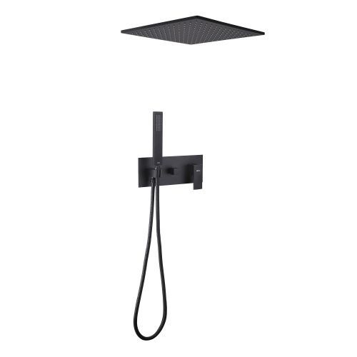 Душевая система Abber AF8221B встраиваемая в стену цвет черный