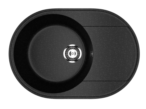 Кухонная мойка Uperwood ECON UPD-107 4910201246 60х45 цвет черный поверхность матовая